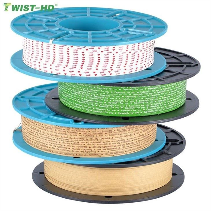 Paper Twist Tie Closing Spool Ties With Galvanized Iron Wire For Bags