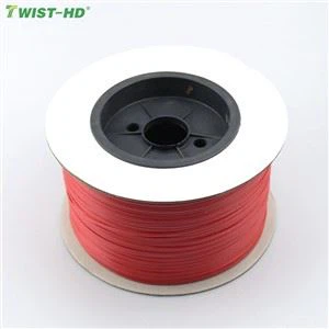 आंतरिक कोर के बिना अनुकूलन लाल सफेद प्लास्टिक ट्विस्ट संबंधों को स्वीकार करें